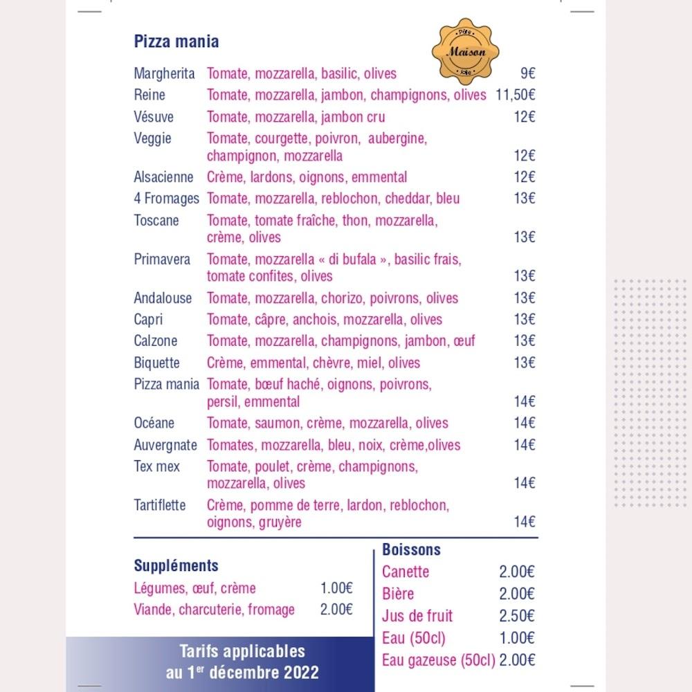 Pizza Mania - Menu Image 1